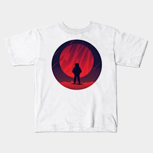 Space Astronaut Landscape Kids T-Shirt